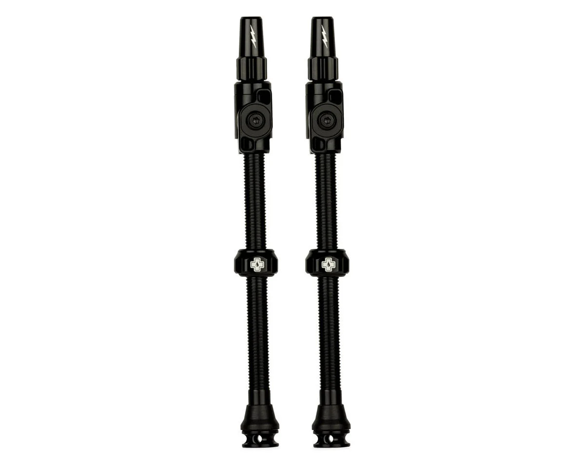 Muc-Off Big Bore Lite Tubeless Valves (Black) (Pair) (3X-Large) (80mm)